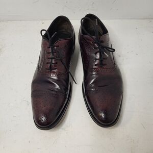 To Boot New York Leather Lace Up Round Toe Dress Oxford Shoe Wine Red Size 8